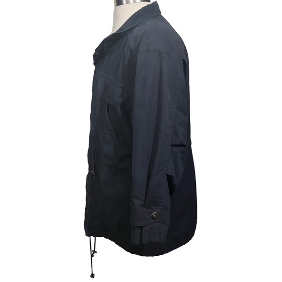 Vintage Mulberry Street Men Black Full Zip Tactical Jacket Sz M Fishing Riding - Picture 2 of 9